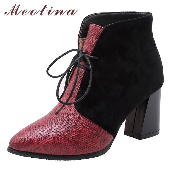 fall ankle boots women snake print square high heels short mixed colors pointed toe shoes lady winter plus size 210517, Black
fall ankle boots women snake print square high heels short mixed colors pointed toe shoes lady winter plus size 210517, Black