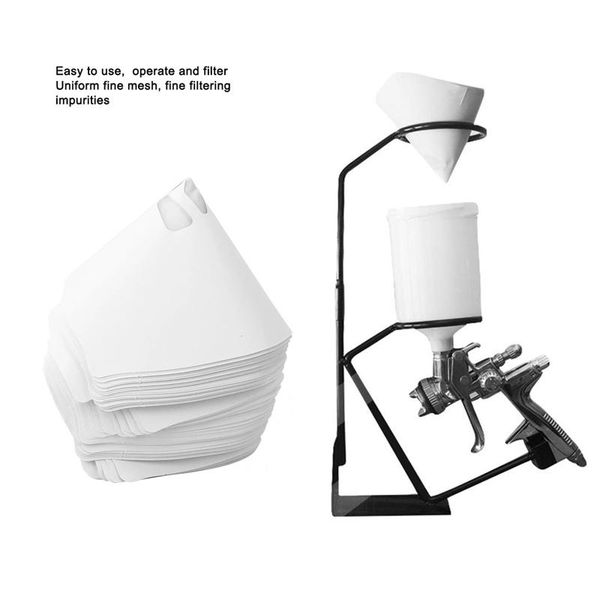 professional spray guns 100pcs/set paper fine paint strainers conical mesh filter cone strainer funnel
professional spray guns 100pcs/set paper fine paint strainers conical mesh filter cone strainer funnel