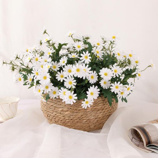 decorative flowers & wreaths 1pcs daisy artificial bouquet for home wedding decoration diy bridal silk fake flower accessories
decorative flowers & wreaths 1pcs daisy artificial bouquet for home wedding decoration diy bridal silk fake flower accessories