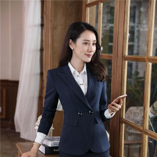 fashion striped formal uniform designs blazers & jackets coat for women business work wear clothes female outwear women's suits, White;black
fashion striped formal uniform designs blazers & jackets coat for women business work wear clothes female outwear women's suits, White;black