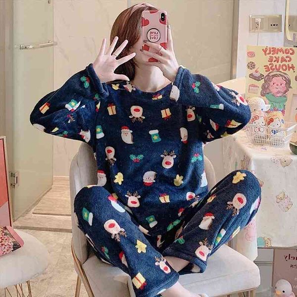 autumn winter warm flannel women sleepwear pyjamas sets thick coral velvet long sleeve cartoon thin pajamas set, Black;red
autumn winter warm flannel women sleepwear pyjamas sets thick coral velvet long sleeve cartoon thin pajamas set, Black;red