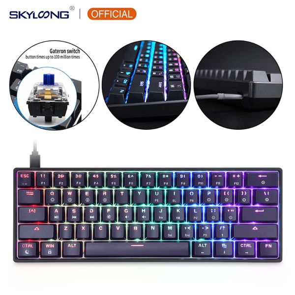 gk61 sk61 61 key mechanical keyboard usb wired led backlit axis gaming mechanical keyboard gateron optical switches for deskello
gk61 sk61 61 key mechanical keyboard usb wired led backlit axis gaming mechanical keyboard gateron optical switches for deskello