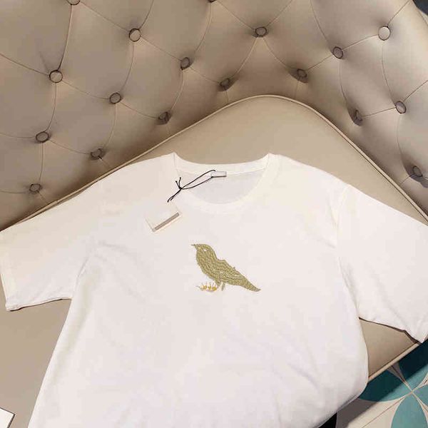 loe flower and embroidery short sleeve tide luojia 2022 summer new cotton loose men's and women's round neck pullover t-shirt, White
loe flower and embroidery short sleeve tide luojia 2022 summer new cotton loose men's and women's round neck pullover t-shirt, White