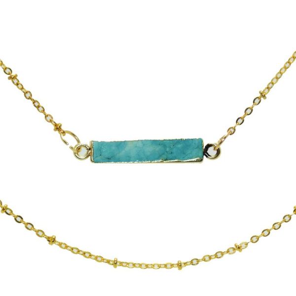 pendant necklaces gold bezel jewelry girl necklace faceted natural stone long rectangle chain marble green howlite connector, Silver
pendant necklaces gold bezel jewelry girl necklace faceted natural stone long rectangle chain marble green howlite connector, Silver