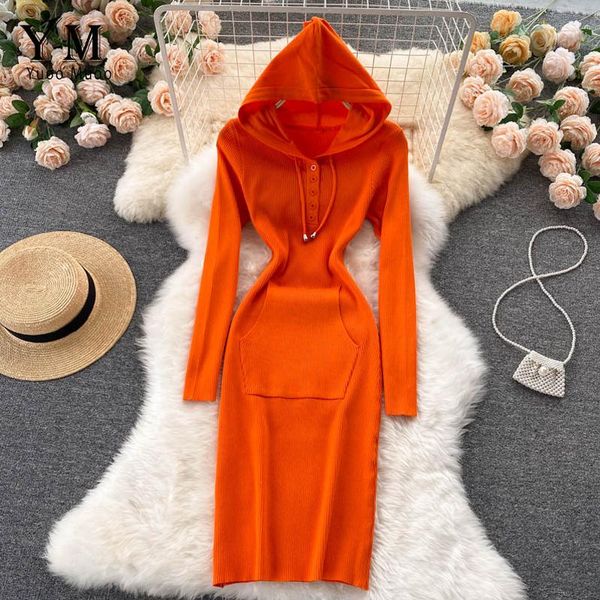 casual dresses yuoomuoo 2021 autumn winter women knitted dress solid hooded buttons bodycon sweater streetwear ladies, Black;gray
casual dresses yuoomuoo 2021 autumn winter women knitted dress solid hooded buttons bodycon sweater streetwear ladies, Black;gray