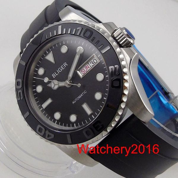 wristwatches 40mm black luminous marks self winding men watch japan 24 jewels nh36a white double date weekday glass back sapphire, Slivery;brown
wristwatches 40mm black luminous marks self winding men watch japan 24 jewels nh36a white double date weekday glass back sapphire, Slivery;brown