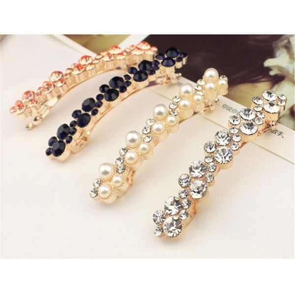 hair clips & barrettes shuangr fashion 5 colors korean crystal pearl elegant women hairpins hairgrips headwear accessories, Golden;silver
hair clips & barrettes shuangr fashion 5 colors korean crystal pearl elegant women hairpins hairgrips headwear accessories, Golden;silver