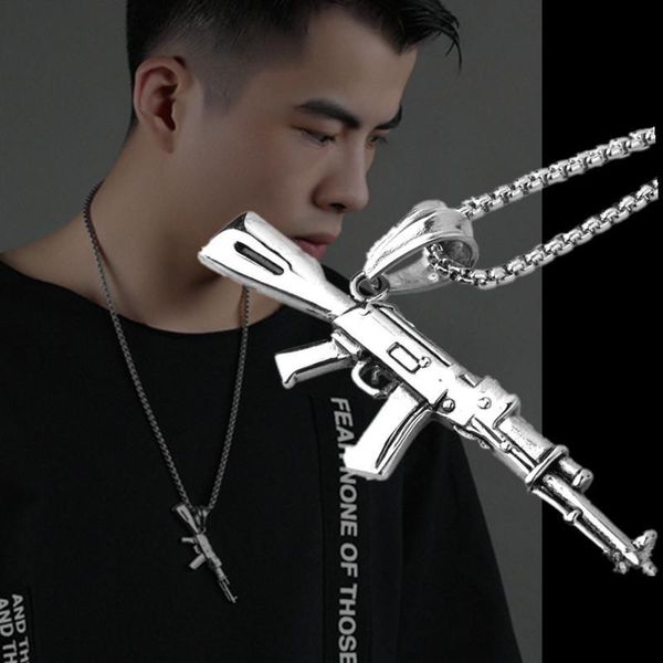 personality 3colors hip hop dance party men chain never fade cool gun pendant necklace jewelry necklaces, Silver
personality 3colors hip hop dance party men chain never fade cool gun pendant necklace jewelry necklaces, Silver