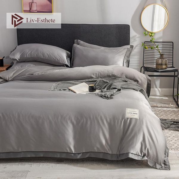 bedding sets liv-esthete luxury silk gray set love home silky duvet cover flat sheet bed linen double king bedclothes
bedding sets liv-esthete luxury silk gray set love home silky duvet cover flat sheet bed linen double king bedclothes