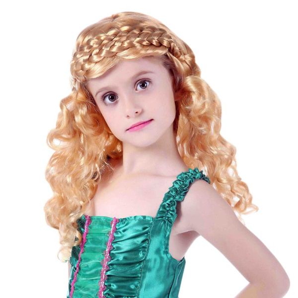 party masks halloween girl's cosplay wig princess golden hair braided long curly
party masks halloween girl's cosplay wig princess golden hair braided long curly