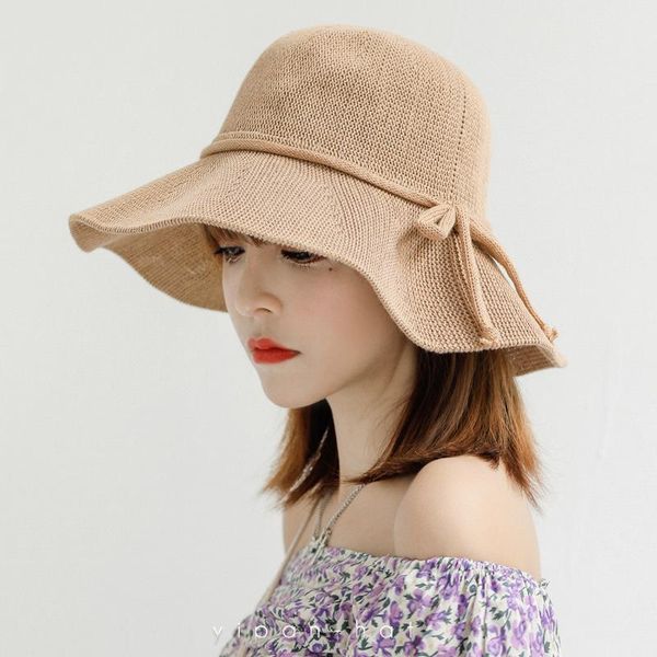 wide brim hats beach hat bow cotton yarn summer for women female lady bucket fedora straw panama sun cap viseira, Blue;gray
wide brim hats beach hat bow cotton yarn summer for women female lady bucket fedora straw panama sun cap viseira, Blue;gray