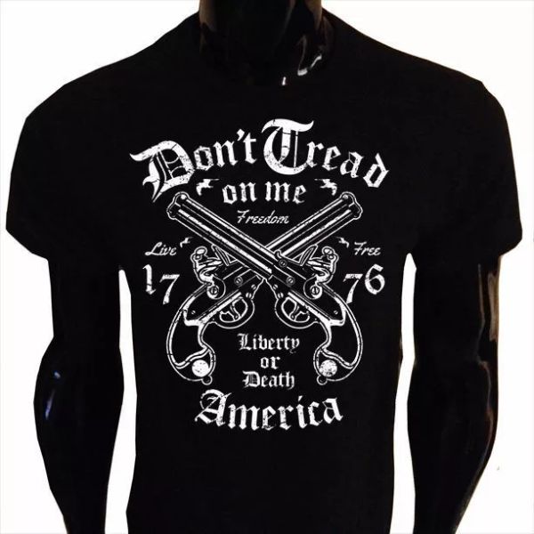 liberty oder death t-shirt herren s-5xl dont profil auf me america live gratis, White;black
liberty oder death t-shirt herren s-5xl dont profil auf me america live gratis, White;black