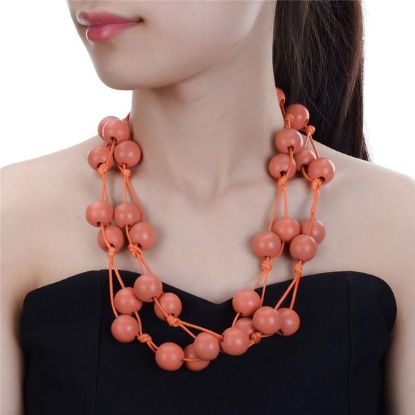bohemia women fashion charming handmade ceramic beads statement pendant necklace jewelry for chokers, Golden;silver
bohemia women fashion charming handmade ceramic beads statement pendant necklace jewelry for chokers, Golden;silver