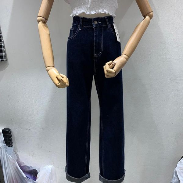 all match drak blue jeans woman chic pockets designed women denim pants spring casual straight pantalones de mujer women's
all match drak blue jeans woman chic pockets designed women denim pants spring casual straight pantalones de mujer women's
