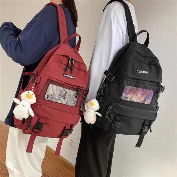 backpack high-capacity campus women high school student men backpacks fashion schoolbag for teenage girls mochila feminina 2021
backpack high-capacity campus women high school student men backpacks fashion schoolbag for teenage girls mochila feminina 2021