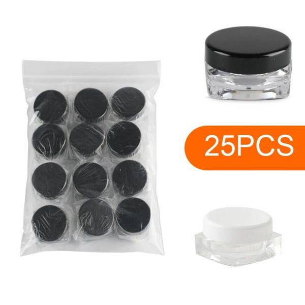 25pcs portable 3g empty plastic sample containers bb cream eyeshadow jars cases storage bottles &
25pcs portable 3g empty plastic sample containers bb cream eyeshadow jars cases storage bottles &