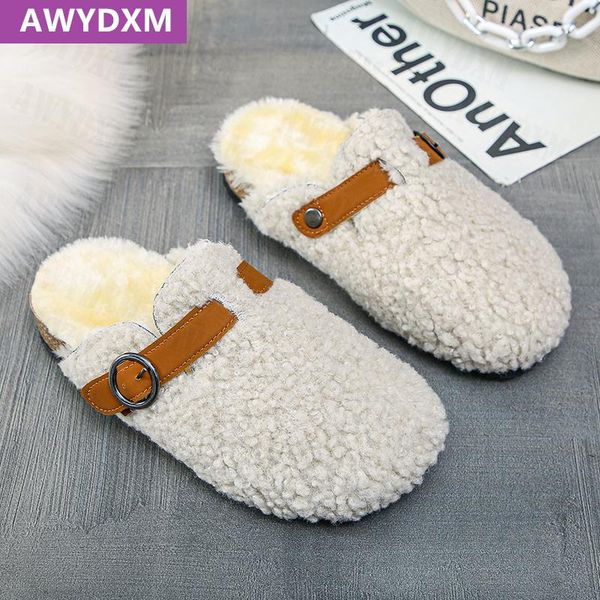 slippers winter women plush 2021 autumn fashion fur flip-flops flat sandals snow warm designer party casual mujer shoes, Black
slippers winter women plush 2021 autumn fashion fur flip-flops flat sandals snow warm designer party casual mujer shoes, Black