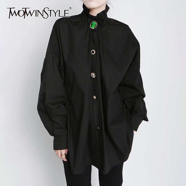 patchwork diamonds oversized shirt for women high collar lantern sleeve loose solid color casual shirts female 210428, White
patchwork diamonds oversized shirt for women high collar lantern sleeve loose solid color casual shirts female 210428, White