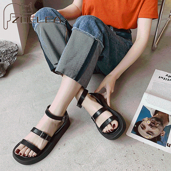 sandals 2021 fashion woman shoes round toe summer women 2.5cm heel black white basic buckle size 35-40
sandals 2021 fashion woman shoes round toe summer women 2.5cm heel black white basic buckle size 35-40