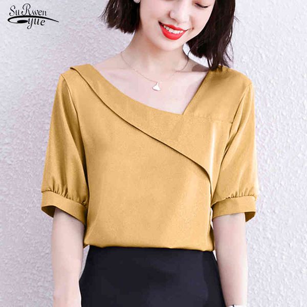 summer chiffon women blouse and vintage plus size female clothing solid color v neck short sleeve shirts 14008 210508, White
summer chiffon women blouse and vintage plus size female clothing solid color v neck short sleeve shirts 14008 210508, White
