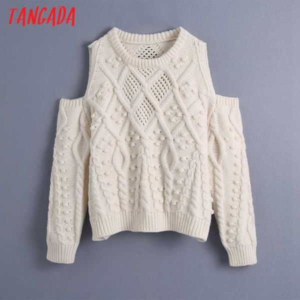 tangada women fashion elegant twist off shoulder knitted sweater jumper o neck female crop pullovers chic be495 210609, White;black
tangada women fashion elegant twist off shoulder knitted sweater jumper o neck female crop pullovers chic be495 210609, White;black