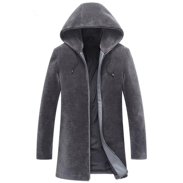men's leather & faux natural sheep shearling fur coat hooded long jackets winter jacket men 100%wool plus size 9941 my759, Black
men's leather & faux natural sheep shearling fur coat hooded long jackets winter jacket men 100%wool plus size 9941 my759, Black