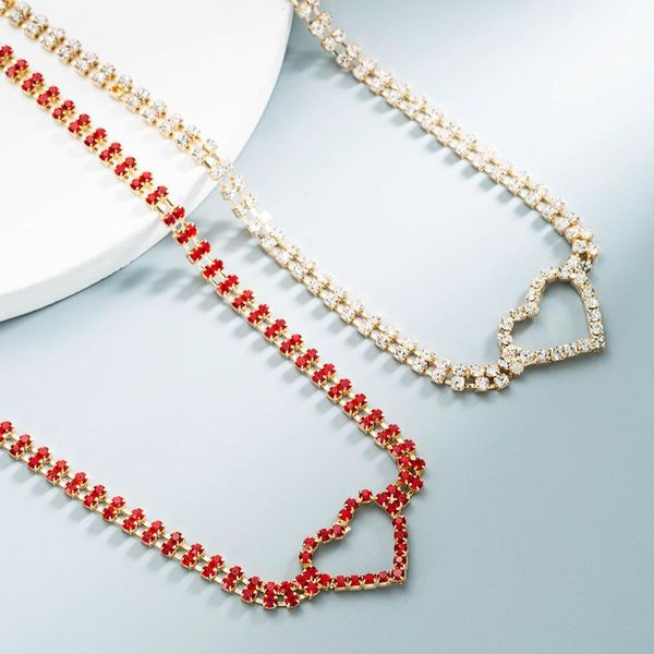 chokers vintage full crystals heart shape charm necklace women gold color shiny rhinestones fashion clavicle choker necklaces jewelry, Golden;silver
chokers vintage full crystals heart shape charm necklace women gold color shiny rhinestones fashion clavicle choker necklaces jewelry, Golden;silver