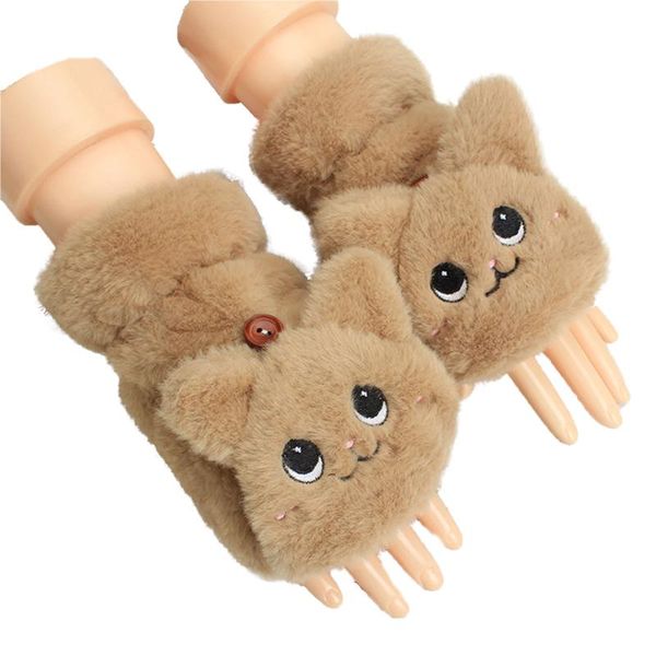 five fingers gloves fashion women ladies winter cartoon pattern embroidery half-finger glove with cover pink/gray/white/khaki/light khaki, Blue;gray
five fingers gloves fashion women ladies winter cartoon pattern embroidery half-finger glove with cover pink/gray/white/khaki/light khaki, Blue;gray