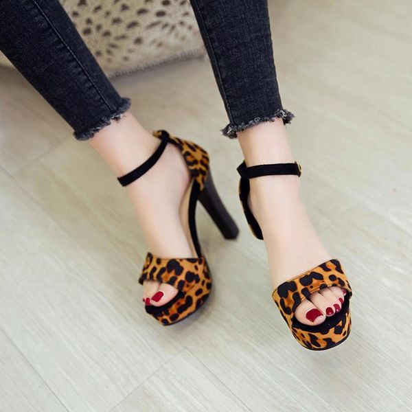 fashion platform sandals summer women's shoes stiletto high heels leopard print suede woman black plus size
fashion platform sandals summer women's shoes stiletto high heels leopard print suede woman black plus size