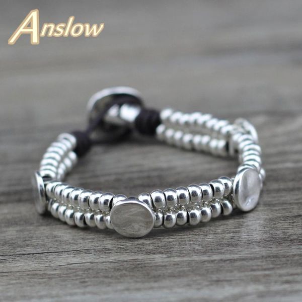 beaded, strands anslow brand design strand handmade diy charm bijoux round square beads bracelets for women lady female low0728l, Black
beaded, strands anslow brand design strand handmade diy charm bijoux round square beads bracelets for women lady female low0728l, Black