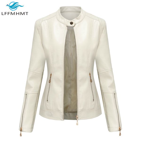 fashion spring autumn women's leather pu jacket office lady simple elegant casual slim fit short coat stand collar thin, Black;brown
fashion spring autumn women's leather pu jacket office lady simple elegant casual slim fit short coat stand collar thin, Black;brown