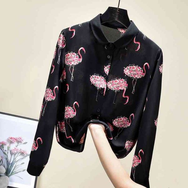 women's blouses & shirts sweet elegant print shirt women vintage fashion long sleeve chiffon blouse 2021 spring k0v4, White
women's blouses & shirts sweet elegant print shirt women vintage fashion long sleeve chiffon blouse 2021 spring k0v4, White