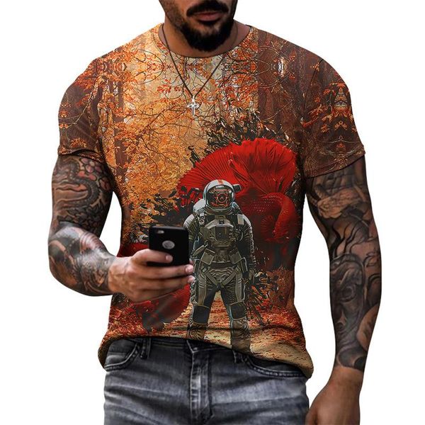 men's t-shirts summer t-shirt digital printing trendy casual loose round neck short sleeve, White;black
men's t-shirts summer t-shirt digital printing trendy casual loose round neck short sleeve, White;black