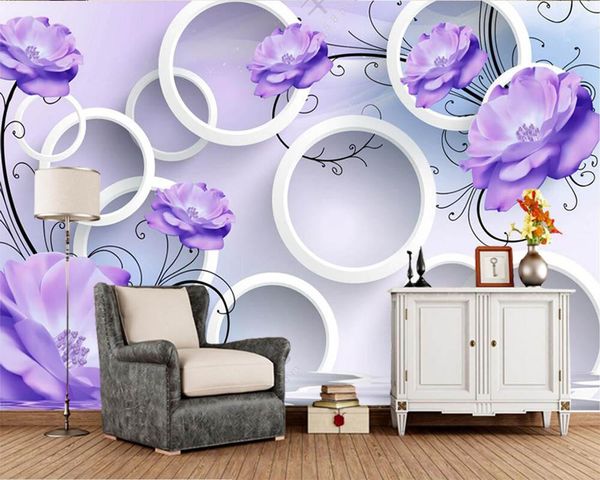 wallpapers papel de parede purple rose circles 3d modern wallpaper murals for the living room tv sofa wall bedroom kitchen restaurant cafe 
wallpapers papel de parede purple rose circles 3d modern wallpaper murals for the living room tv sofa wall bedroom kitchen restaurant cafe