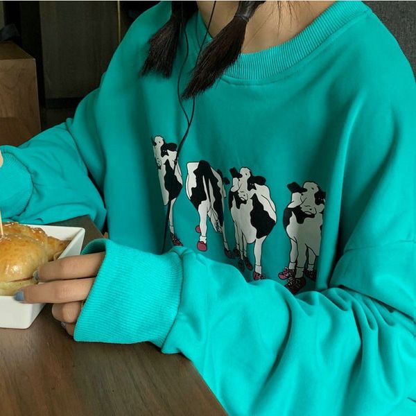 hoodie fine printed cow hoodies around the neck sleeve harajuku pullovers female spring fashion korean sweatshirt, Black
hoodie fine printed cow hoodies around the neck sleeve harajuku pullovers female spring fashion korean sweatshirt, Black
