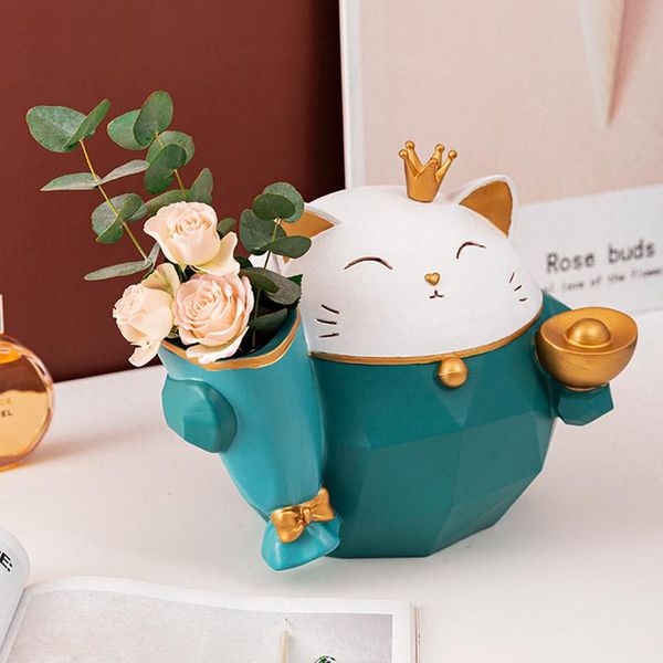 decorative objects & figurines nordic lucky cat bouquet decoration living room wine cabinet deskflower arrangement dried container house 
decorative objects & figurines nordic lucky cat bouquet decoration living room wine cabinet deskflower arrangement dried container house