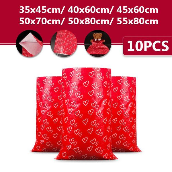 storage bags 10pcs red heart patern pp woven bag camping package moving home quilt clothes large size gift wrap
storage bags 10pcs red heart patern pp woven bag camping package moving home quilt clothes large size gift wrap