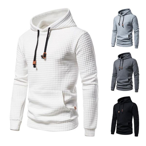 men's dress shirts 2021 plaid jacquard sports leisure hooded pullover wear w02, White;black
men's dress shirts 2021 plaid jacquard sports leisure hooded pullover wear w02, White;black