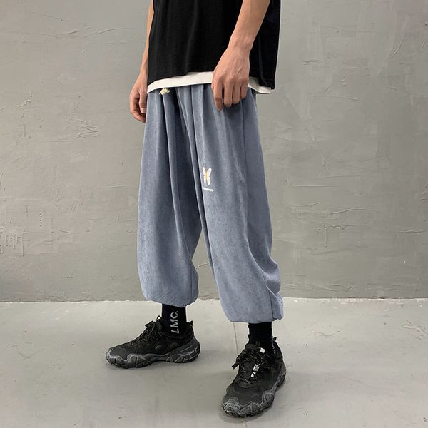 men's pants fashion harem 4 pure color casual loose straight trousers streetwear hip hop style joggers sweatpants p94u, Black
men's pants fashion harem 4 pure color casual loose straight trousers streetwear hip hop style joggers sweatpants p94u, Black