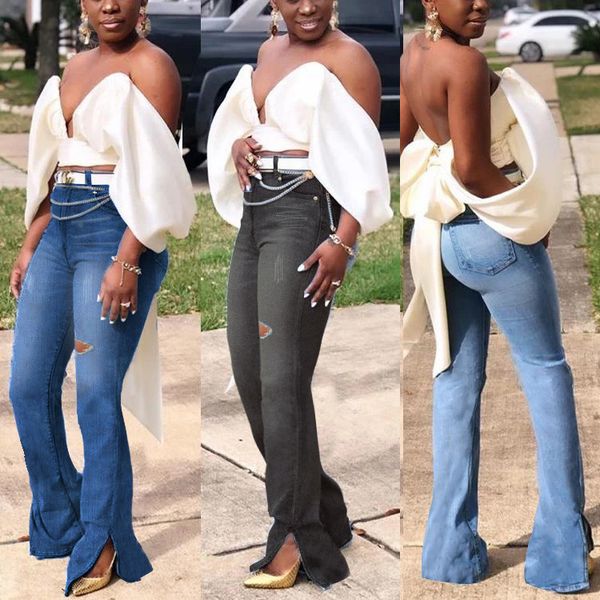 jean women casual fashion washed distressed stretch skinny jeans office ladies denim hole flared pants, Blue
jean women casual fashion washed distressed stretch skinny jeans office ladies denim hole flared pants, Blue