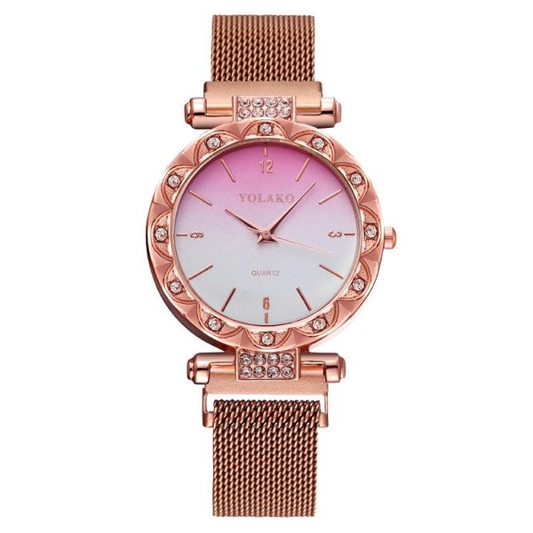 wristwatches 2021 female quartz watch fashion rose gold magnet business diamond digital ladies wrist women's wristwatch clock, Slivery;brown
wristwatches 2021 female quartz watch fashion rose gold magnet business diamond digital ladies wrist women's wristwatch clock, Slivery;brown