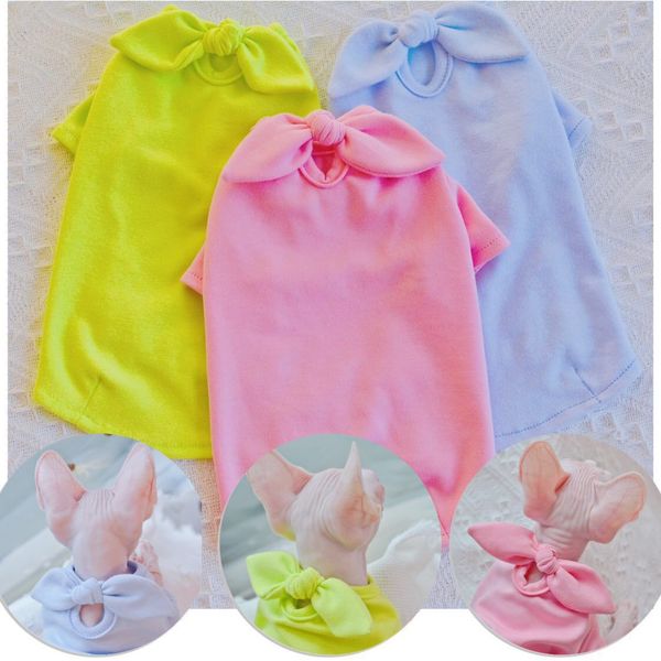 hairls cat cloth cute candy small bow summer thin washable cut off sphinx air conditioning
hairls cat cloth cute candy small bow summer thin washable cut off sphinx air conditioning