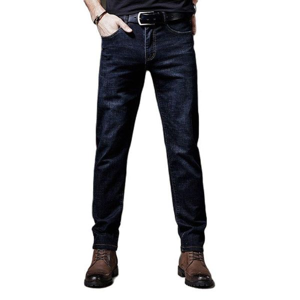 men's jeans 2021 straight solid color denim high-end business casual pants thin stretch long, Blue
men's jeans 2021 straight solid color denim high-end business casual pants thin stretch long, Blue