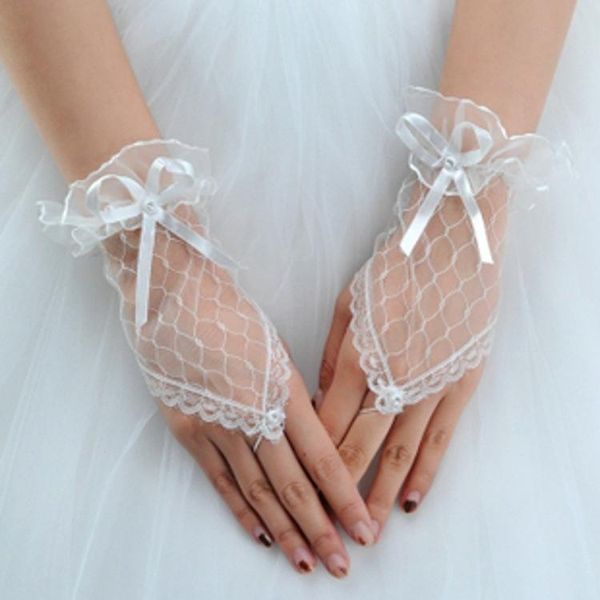 bridal gloves wedding 2021 fingerless short glove with lace appliqued bow dress elegant accessories, White
bridal gloves wedding 2021 fingerless short glove with lace appliqued bow dress elegant accessories, White