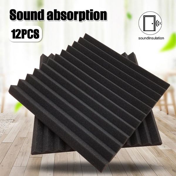 wallpapers 12 pcs sound-absorbing cotton triangular grooves sound insulation proofing foam board mat sheet lb88 
wallpapers 12 pcs sound-absorbing cotton triangular grooves sound insulation proofing foam board mat sheet lb88