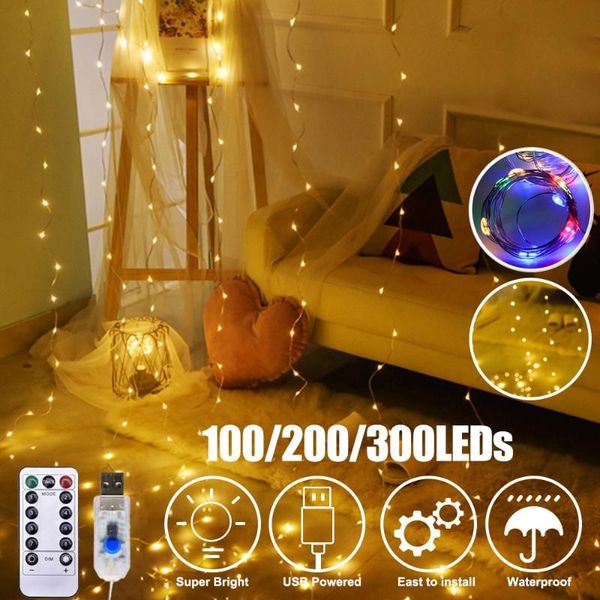 strings led curtain garland usb string lights fairy festoon remote control year christmas decorations for living room 1/2/3.0m
strings led curtain garland usb string lights fairy festoon remote control year christmas decorations for living room 1/2/3.0m