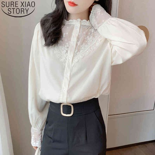 women loose lantern long sleeve solid autumn lace chiffon blouses and shirts hollow out mesh button cardigan 10900 210417, White
women loose lantern long sleeve solid autumn lace chiffon blouses and shirts hollow out mesh button cardigan 10900 210417, White