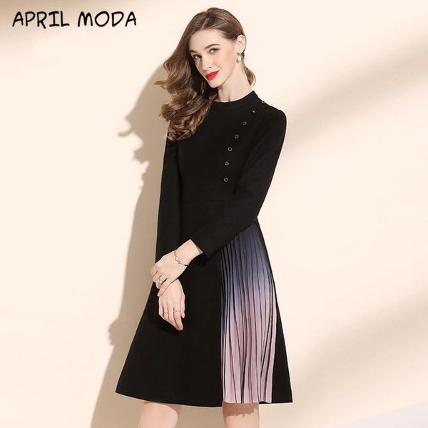 casual dresses autumn winter 2021 women's light luxury design dress plus size vintage fashion long sleeve black woolen mid-length, Black;gray
casual dresses autumn winter 2021 women's light luxury design dress plus size vintage fashion long sleeve black woolen mid-length, Black;gray