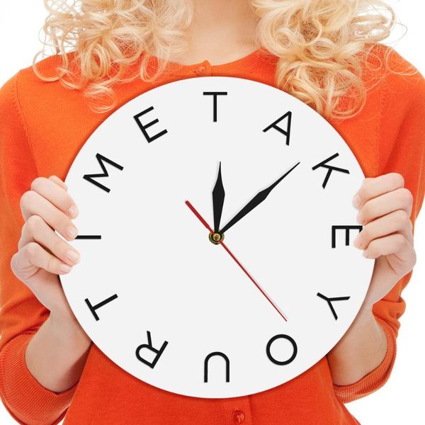swiss scandinavian minimal art wall clock take your time modern motto 12 letters hours unique motivational gift clocks
swiss scandinavian minimal art wall clock take your time modern motto 12 letters hours unique motivational gift clocks