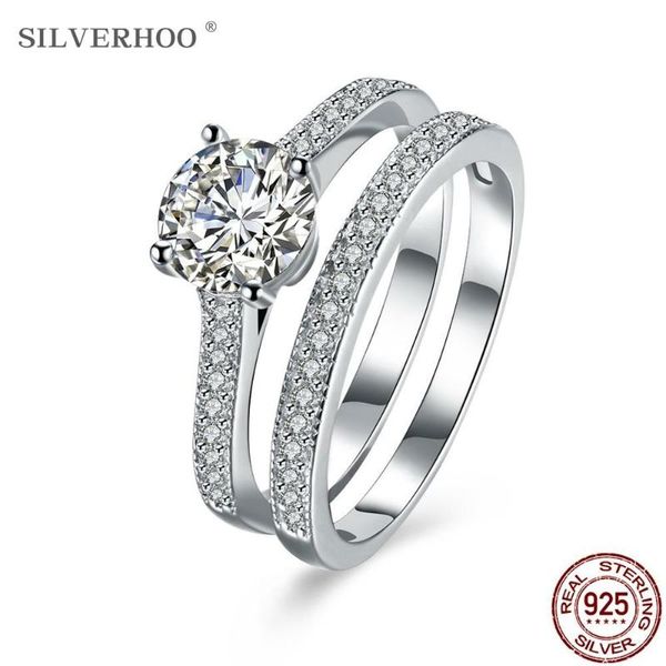cluster rings silverhoo sterling silver 925 jewelry double detachable for women shining large 5a+ cubic zircon wedding engagement ring, Golden;silver
cluster rings silverhoo sterling silver 925 jewelry double detachable for women shining large 5a+ cubic zircon wedding engagement ring, Golden;silver